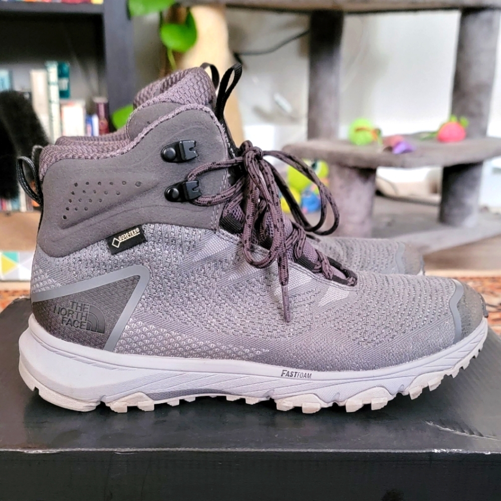 Mens The North Face Ultra Fastpack III Mid FUTURELIGHT Waterproof Boots Grey